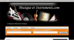 Desktop Screenshot of musique-et-instruments.com