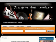 Tablet Screenshot of musique-et-instruments.com